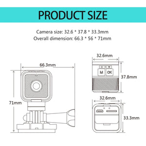 1080p HD Wireless Mini Camera, Wifi Hotspot Cam, Outdoor Sports & Motorcycle Dash Recorder