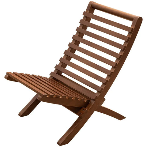 Folding Portable Camping Chair Outdoor Lounge Seat for Pool, Balcony, Living Room and Patio