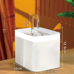 1.5L Quiet Pet Water Fountain with Smart Burnout Protection for Cats and Dogs