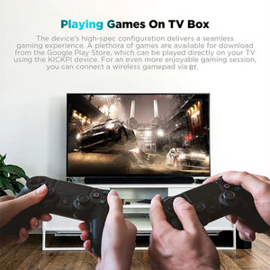 Google & Netflix TV Box Android 12 Amlogic S905Y4 2GB/32GB 4K Dual WiFi BT5.0 Voice Control Streaming