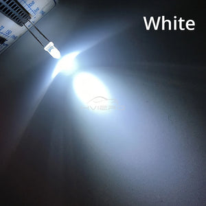 1000pcs 3mm LED Diode Kit: White, Red, Yellow, Blue, Green - Assorted Light Bulbs for DIY Electronics