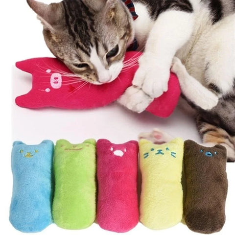 Catnip Chew Pillow Toy for Cats - Teething Aid & Stress Relief