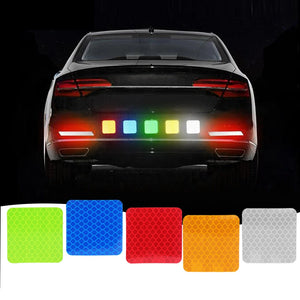 1-50pcs Safety Reflective Waterproof Tape High Visibility for Night Riding Walking and Cars