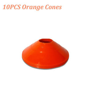 10 Pack Agility Training Cones with Carry Bag for Soccer, Football, Basketball Drills