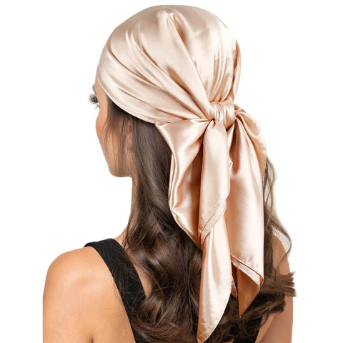 Headbands for Women: Satin Workout Scarf, Lightweight Neck & Hair Bandana, Fashion Sweat Bands
