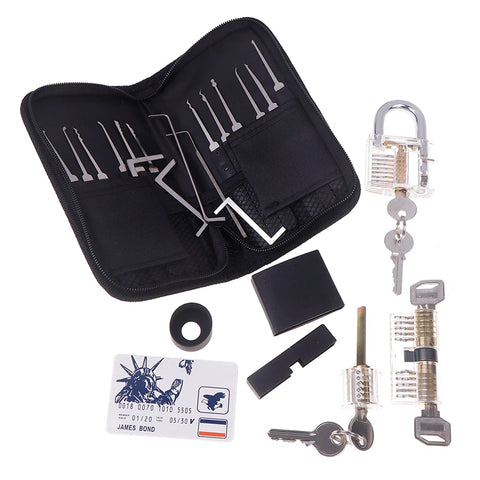 31-Pcs 5-in-1 Lock Pick Training Kit & Key Repair Tool Set