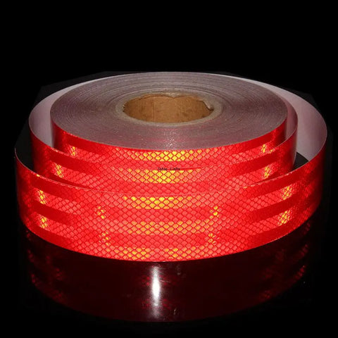 5cmx5m Red Reflective Tape Self-adhesive Waterproof Sticker for Car Bike Trailer Motorcycle