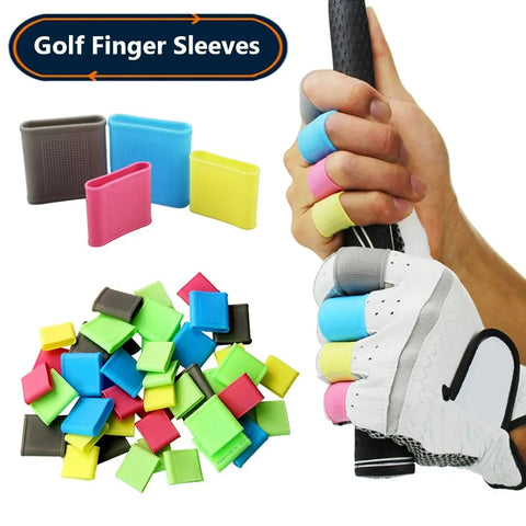 8pcs Non-Slip Silicone Finger Sleeves Support for Golf, Basketball, Baseball, Tennis, Bowling