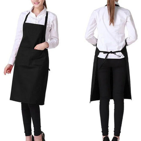 Adjustable Unisex Cooking Apron with Pockets for Chef, BBQ, Hairdresser, Kitchen Supplies