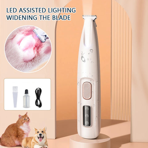 Cordless Rechargeable LED Pet Nail Grinder Trimmer for Dogs & Cats