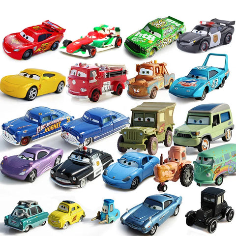 1:55 Scale Diecast Racing Car Set - Fits Popular Movie Car Collection