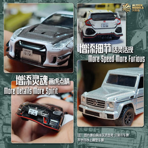 1/64 Scale Diecast Car License Plate Set - Mini Model Accessories