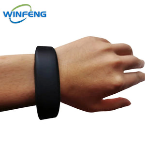 10-Pack 125kHz RFID Silicone Wristbands Waterproof TK4100 EM4100 Proximity Bracelets for Men & Women Swimming Pool