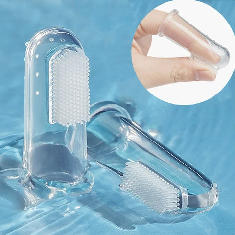 BPA-Free Silicone Baby Finger Toothbrush - Soft Infant Dental Care, Safe Food-Grade Material, Gum & Teeth Cleaner