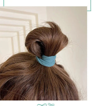 10-Pack No-Crease Spiral Hair Ties - Elastic Ponytail Holders for All Hair Types