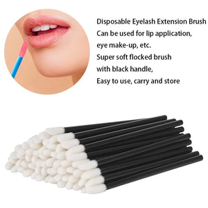 100-Pack Disposable Lip Gloss & Mascara Wands - Makeup Applicator Tool Set
