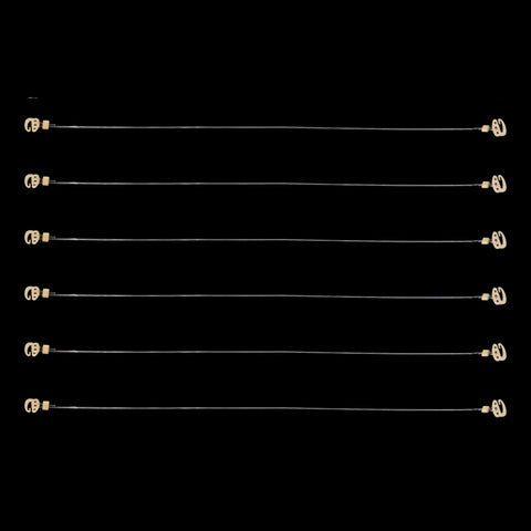 6pcs Invisible Hair Extension Wire Replacement String, 3 Colors