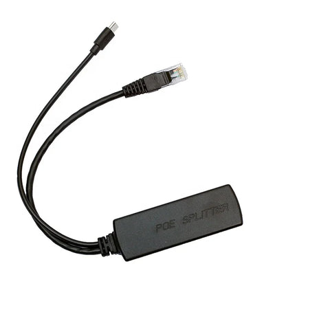 48V DC to 5V DC POE Splitter Injector with Type-C Interface