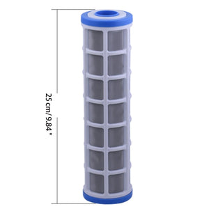 10" Stainless Steel Washable Water Filter Cartridge 40 Micron Mesh