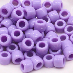 100pcs 6x9mm Colorful Pony Beads for DIY Bracelets, Necklaces, Crafts, Hair Jewelry Making