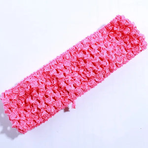 10 Pack 4cm Crochet Elastic Hairbands - Knit Headbands for Women Accessories