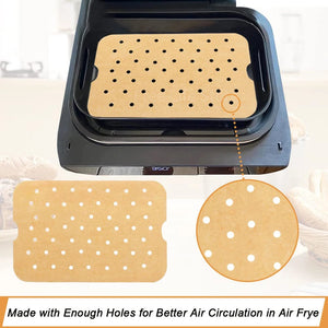 100-Pack Large Air Fryer Liners, Nonstick, Easy Clean, Fits 6-in-1 Grill