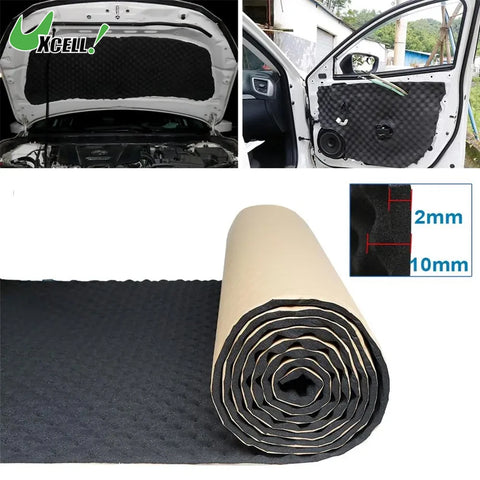 8 Sizes Sound Absorption Foam Wave Deadener Car Insulation Heatproof Acoustic Cotton Pads