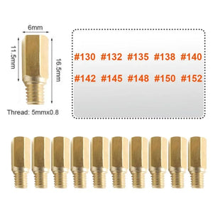 10-Pack Carburetor Main & Slow Pilot Jets M5 6mm for PWK Keihin OKO CVK Motorcycles