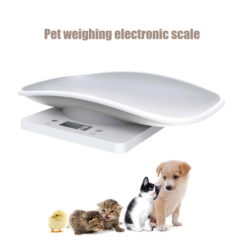 Digital Pet Scale 10kg/1g - Small Animal, Baby Weighing, Kitchen Scale for Cats, Dogs, Puppies, Infants