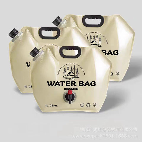8L Portable Foldable Water Storage Bag - Outdoor Camping Car Food Grade Large Capacity