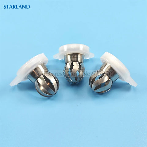 3-in-1 Soft Ice Cream Nozzle Set for Sundae Makers, Magic Flower Molding, 29mm Diameter