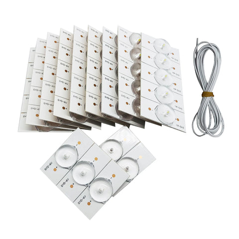 6V/3V SMD LED Lamp Beads with Lens Filter for 32"-65" TV Repair Light Strip Parts