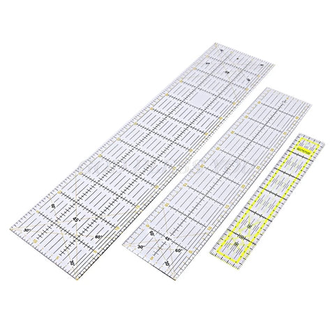 Clear Quilting Ruler Cutting Tool - 30/45/60cm, Thick Transparent Patchwork Sewing, DIY Supplies