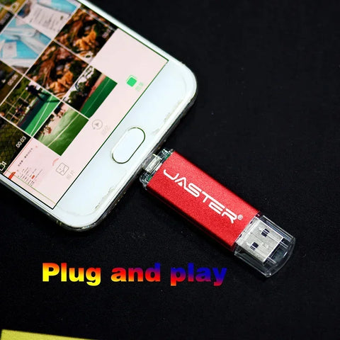 2-in-1 OTG Micro USB Flash Drive - High-Speed Memory Stick 64GB 32GB 16GB 8GB