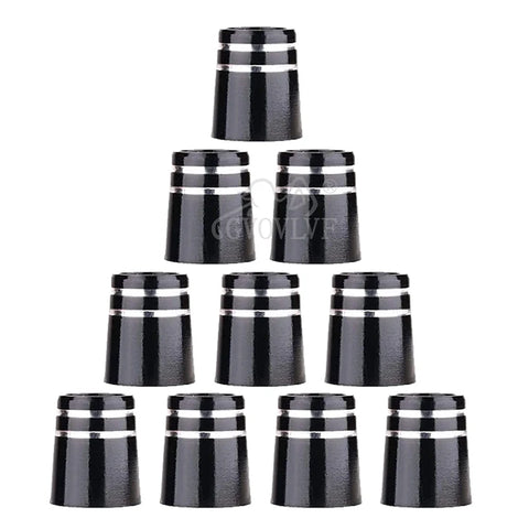 10pcs Black Golf Ferrules Double Chrome Ring .335 .350 Driver Fairway .370 Iron Fit Accessory Set