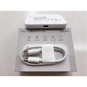 5G Pocket WiFi Router - Zte F50 5G Wireless, Sub-6 SA/NSA, Dual Band 2.4G/5G, No Battery, Portable Network Solution