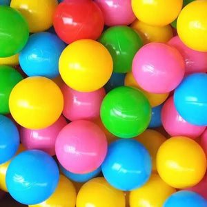 100 Pack Colorful 5.5cm Play Balls for Kids, Ball Pits & Party Games