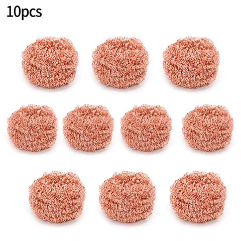 Copper Wire Sponge Balls for Soldering Iron Tip Cleaning - 10pcs