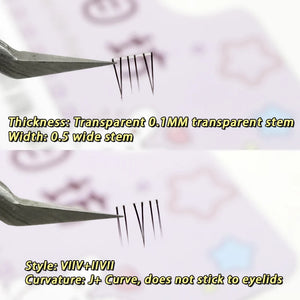 10-Pack Dramatic Volume False Eyelashes Set 5-7mm + Applicator
