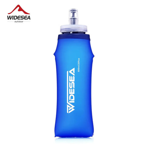 600ml Folding Soft Water Bottle BPA-Free Hydration Flask for Running, Cycling & Outdoor Activities