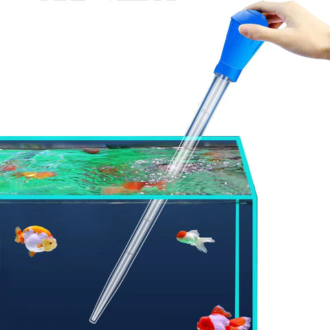 Aquarium Siphon Vacuum Cleaner: Extendable Pipette Water Changer Tool 29cm/45cm, 30ml/50ml