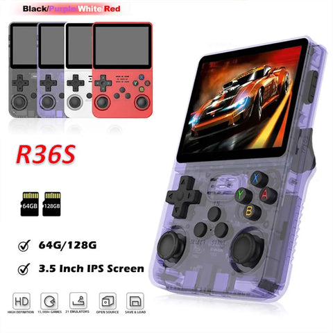 Handheld Game Console Linux Retro 3.5" IPS Screen HD Portable Pocket Video Player