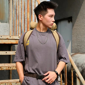 100L Canvas Backpack for Travel & Hiking - Men's Large Capacity Pack with Blanket Storage