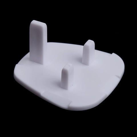 5-Pack White UK Power Socket Covers Baby Safety Electric Shock Protectors
