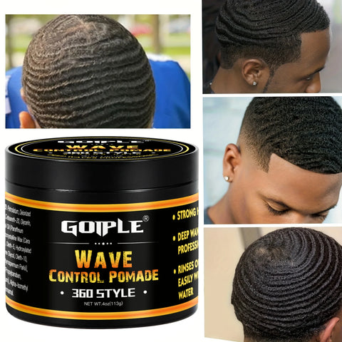 360 Waves Hair Kit: Gel, Brush & Durag Set for Men