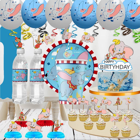 Elephant Baby Shower Party Kit: Cake Toppers & Decorations Set