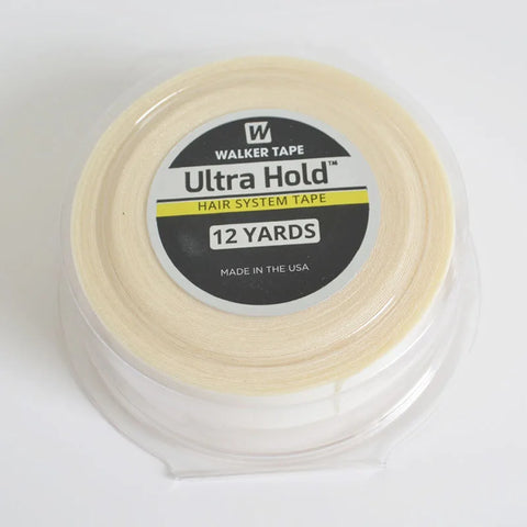 12 Yards White Ultra Hold Double-Sided Waterproof Tape for Hair Extensions, Toupees, Lace Wigs