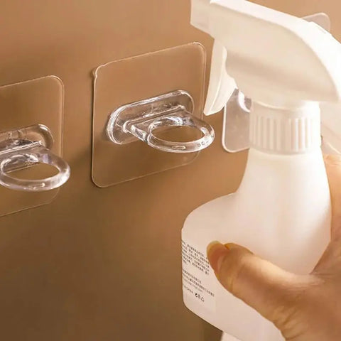 10-Pack Waterproof Wall Hooks - No-Drill Adhesive Kitchen & Bathroom Storage