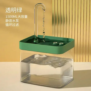 1.5L Quiet Pet Water Fountain with Smart Burnout Protection for Cats and Dogs