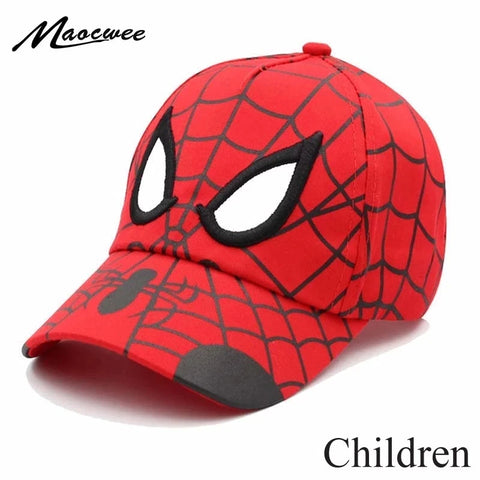 Baby Spiderman Baseball Cap - Cartoon Cotton Sun Hat, Breathable Summer Hip Hop Style